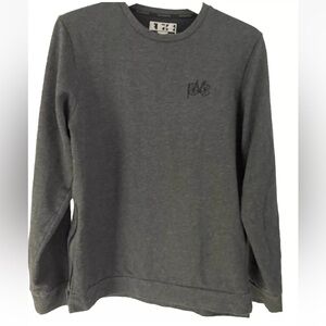 New Balance sweatshirt Mens S Gray Zip Side Embroidered Bike outdoor cycling